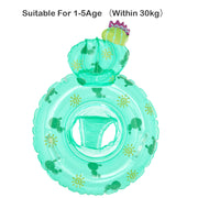 inflatable baby swim ring with seat, view 4 - MRSLM