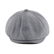 solid color retro beret, view 3 - MRSLM