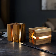 nordic solid wood led night light, view 3 - MRSLM