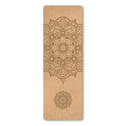 6mm natural cork tpe yoga mat, view 2 - MRSLM