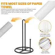 black stainless steel paper towel holder, view 5 - MRSLM