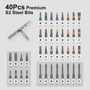 42-in-1 precision ratchet screwdriver set, view 3 - MRSLM