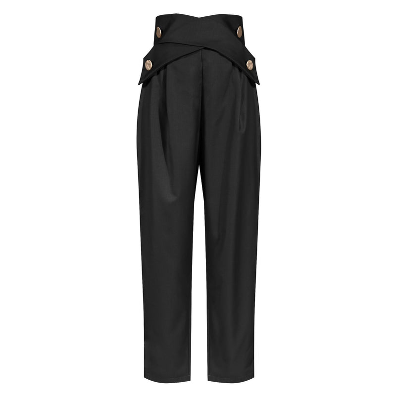 Cross Strap Carrot Pants