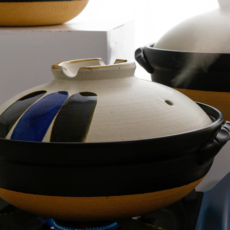 japanese ceramic stew pot, view 6 - MRSLM