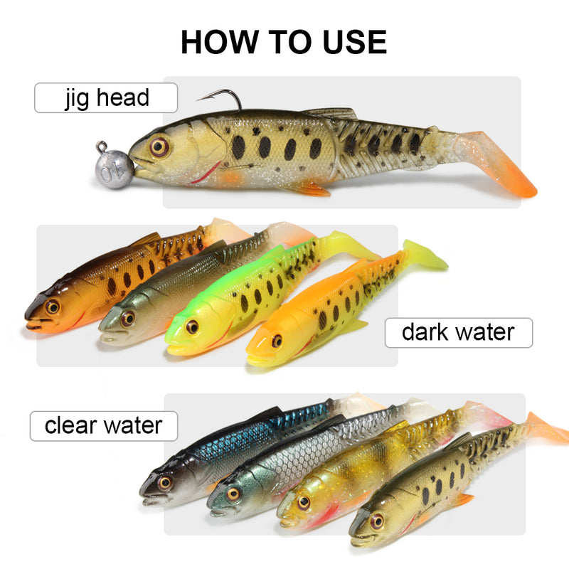 soft swimbait lure set, view 22 - MRSLM