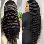 13x4 lace wavy human hair wig - MRSLM