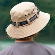 vibrant bucket hat with ethnic belt, view 6 - MRSLM