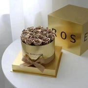 Mirror round flower pot preserved flowers, view 11 - MRSLM