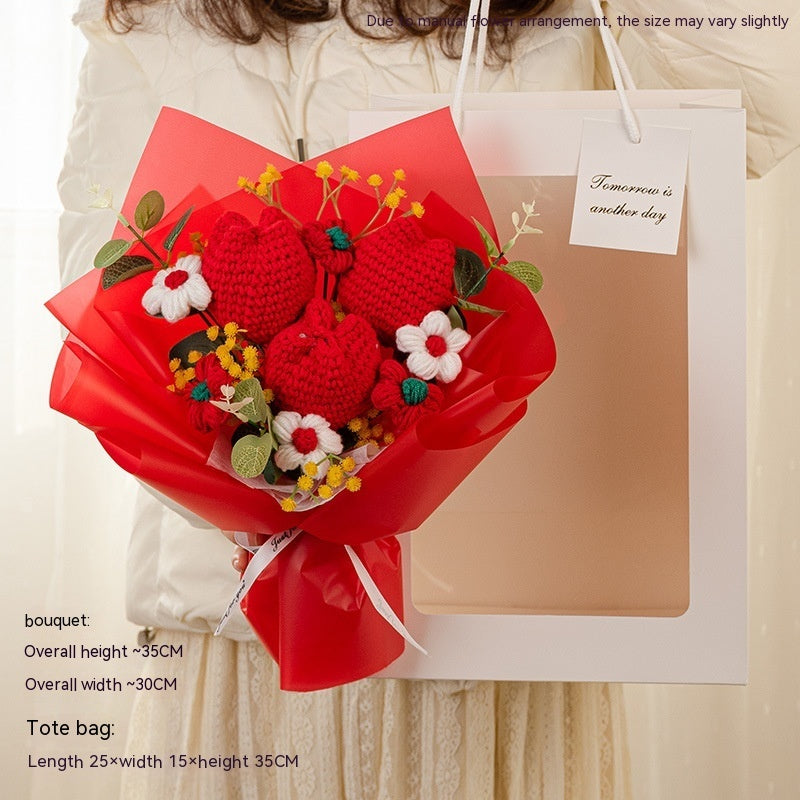 knitted tulip bouquet gift, view 6 - MRSLM