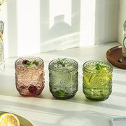 embossed glass petal cup, view 7 - MRSLM