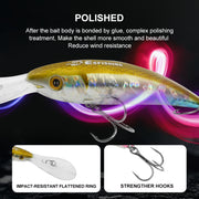 floating hard bait fishing lure, view 4 - MRSLM