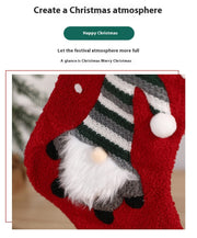 embroidered christmas stocking gift bag, view 9 - MRSLM