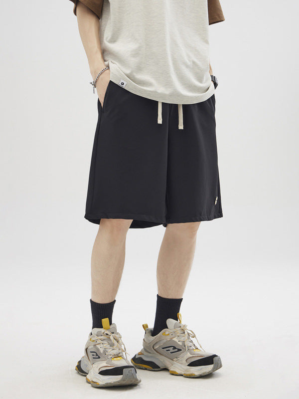 retro casual straight shorts, view 4 - MRSLM