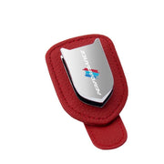 leather alloy car visor clip for sunglasses, view 3 - MRSLM