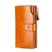 women's cowhide leather organizer wallet, view 5 - MRSLM