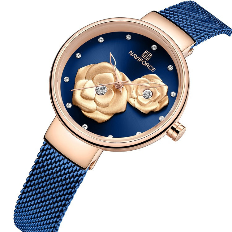 steel band quartz ladies watch, view 4 - MRSLM