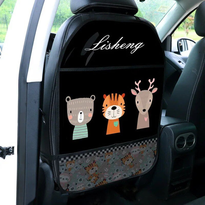 Kids' Car Seat Protector with Multi-Function Pockets