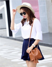 small tassel bucket bag, view 6 - MRSLM