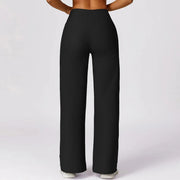 high waisted quick-dry flared yoga pants, view 9 - MRSLM