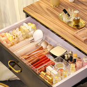 clear acrylic makeup organizer with drawers, view 6 - MRSLM