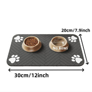 absorbent pet feeding mat with waterproof rubber backing, view 4 - MRSLM