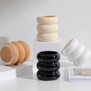 nordic ceramic candlestick holder, view 6 - MRSLM
