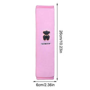 plush cartoon bear seat belt pad, view 3 - MRSLM