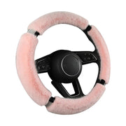 suede fur diamond steering wheel cover, view 10 - MRSLM