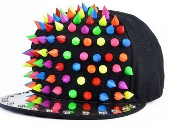 punk pointed rivet hip hop hat, view 24 - MRSLM