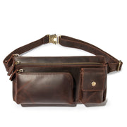 retro leather chest bag - MRSLM