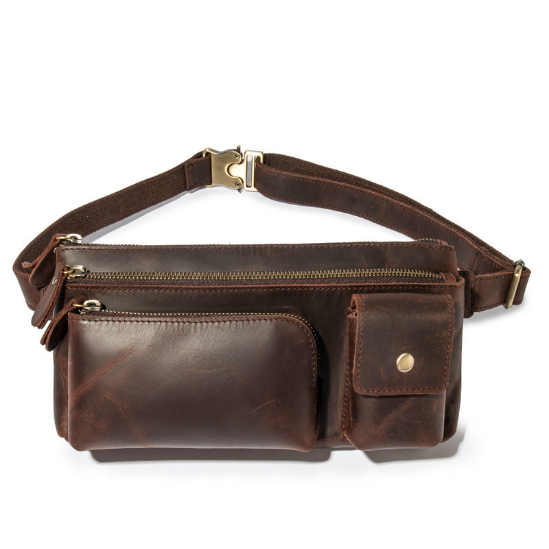 retro leather chest bag - MRSLM