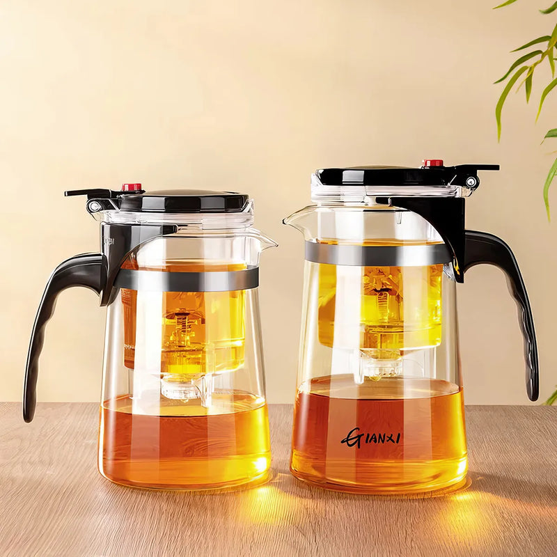 glass teapot with infuser, view 7 - MRSLM