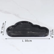 cloud shape natural marble vanity tray, view 3 - MRSLM