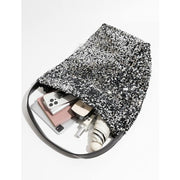 sparkling sequin hobo evening purse, view 9 - MRSLM