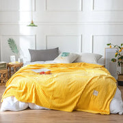 cozy coral fleece blanket, view 5 - MRSLM