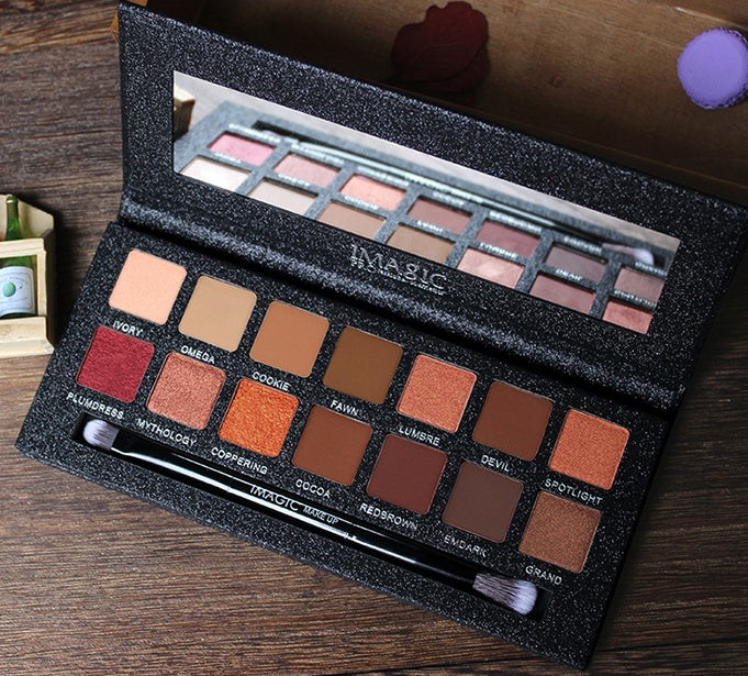 14 Color Warm and Cool Tone Eyeshadow Palette