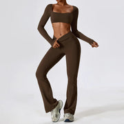 Seamless yoga sportswear set, view 2 - MRSLM
