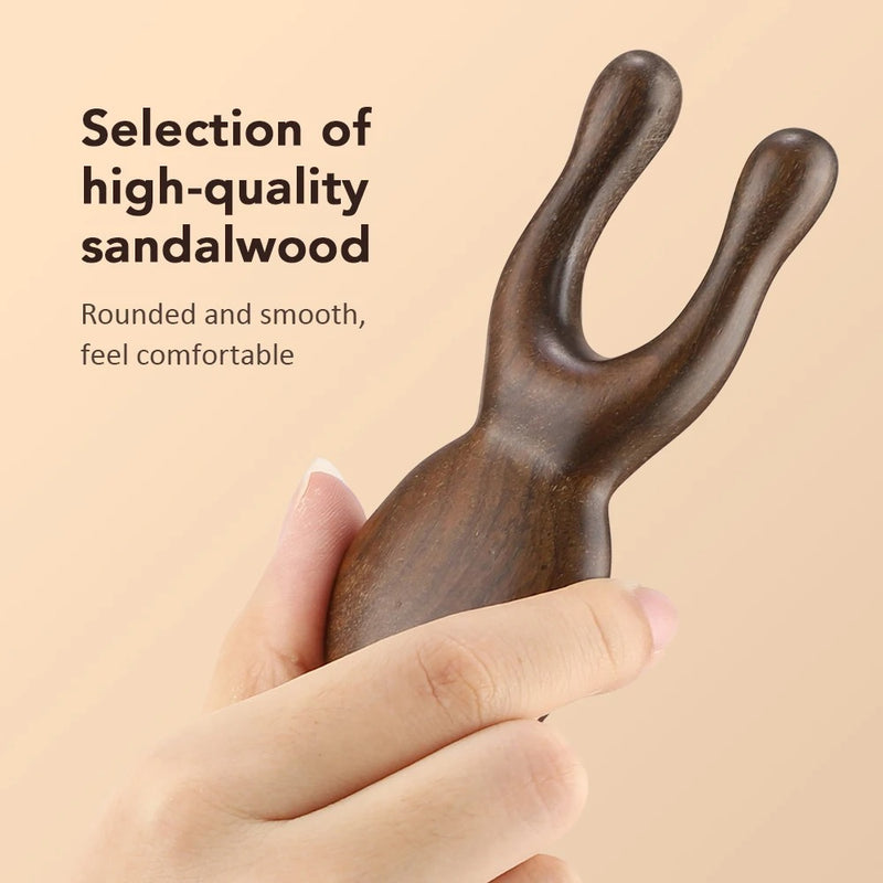 sandalwood eye and face massage stick, view 4 - MRSLM