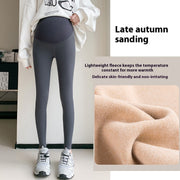 Maternity honeycomb belly support shark skin leggings, view 10 - MRSLM