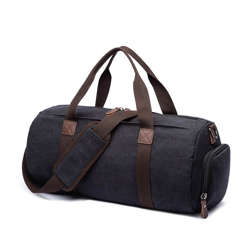 canvas travel messenger bag, view 4 - MRSLM
