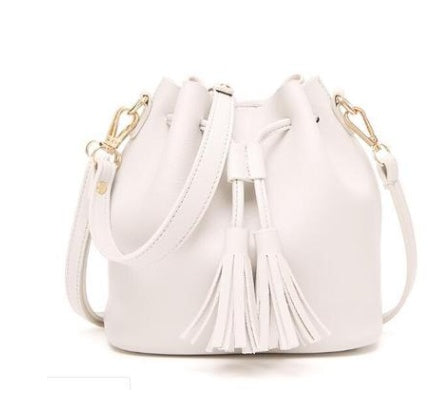 small tassel bucket bag, view 4 - MRSLM