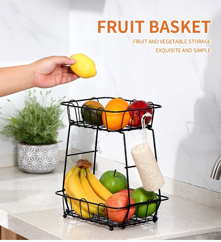 iron snack fruit storage basket, view 10 - MRSLM