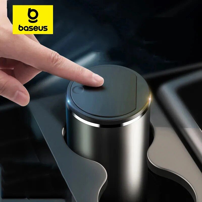 car trash bin with click lid, view 4 - MRSLM