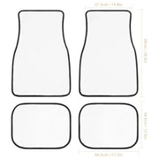 rose-blush floral car floor mats set, view 7 - MRSLM