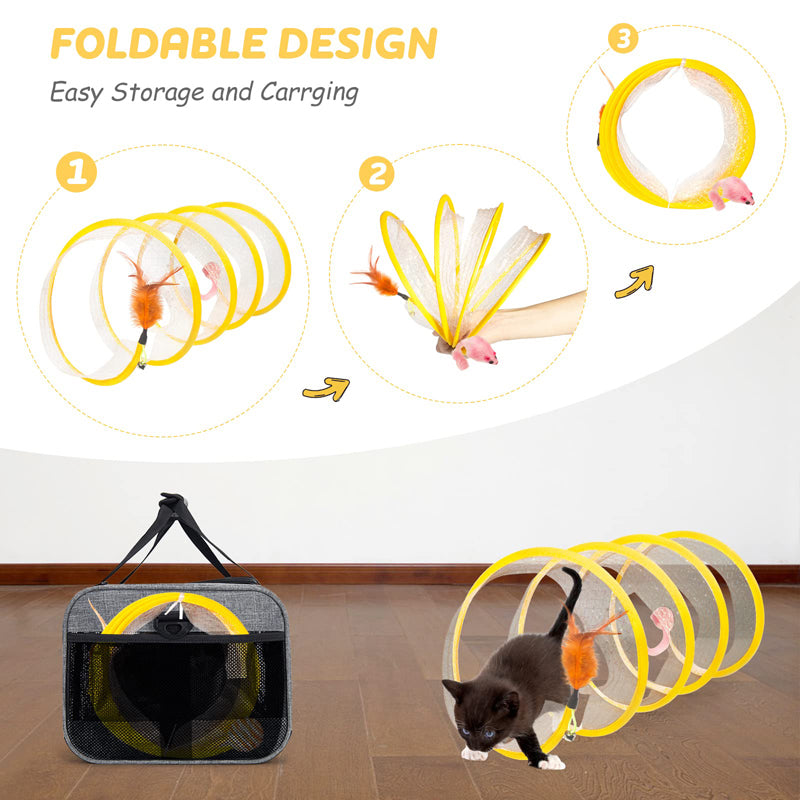 collapsible cat tunnel, view 5 - MRSLM