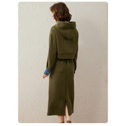 women's hooded two-piece dress set, view 9 - MRSLM