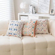 boho geometric tufted cushion cover, view 5 - MRSLM