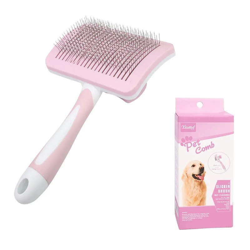 self-cleaning cat brush, view 3 - MRSLM