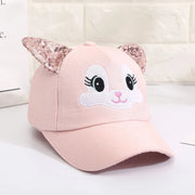kids cat ear baseball cap, view 5 - MRSLM