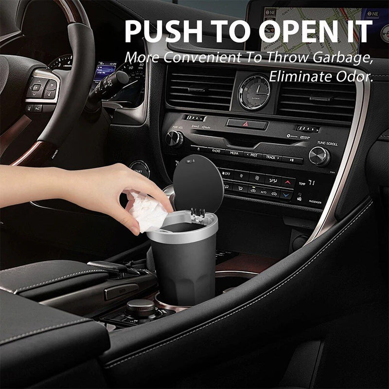 push-to-open car trash can, view 8 - MRSLM